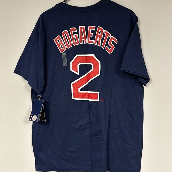 Men's Nike Red Sox T-Shirt #2 Bogaerts - Size Large NWT NEW! - Picture 1 of 6